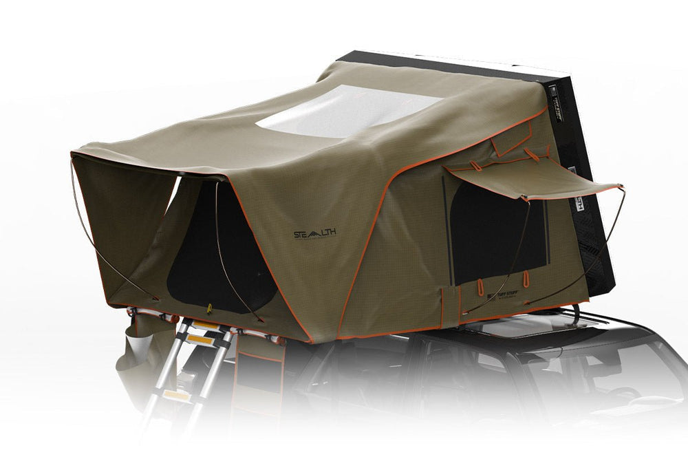 Tuff Stuff Overland Stealth Black Ops Series Aluminum Shell RTT, Black TS-RTT-STLTH