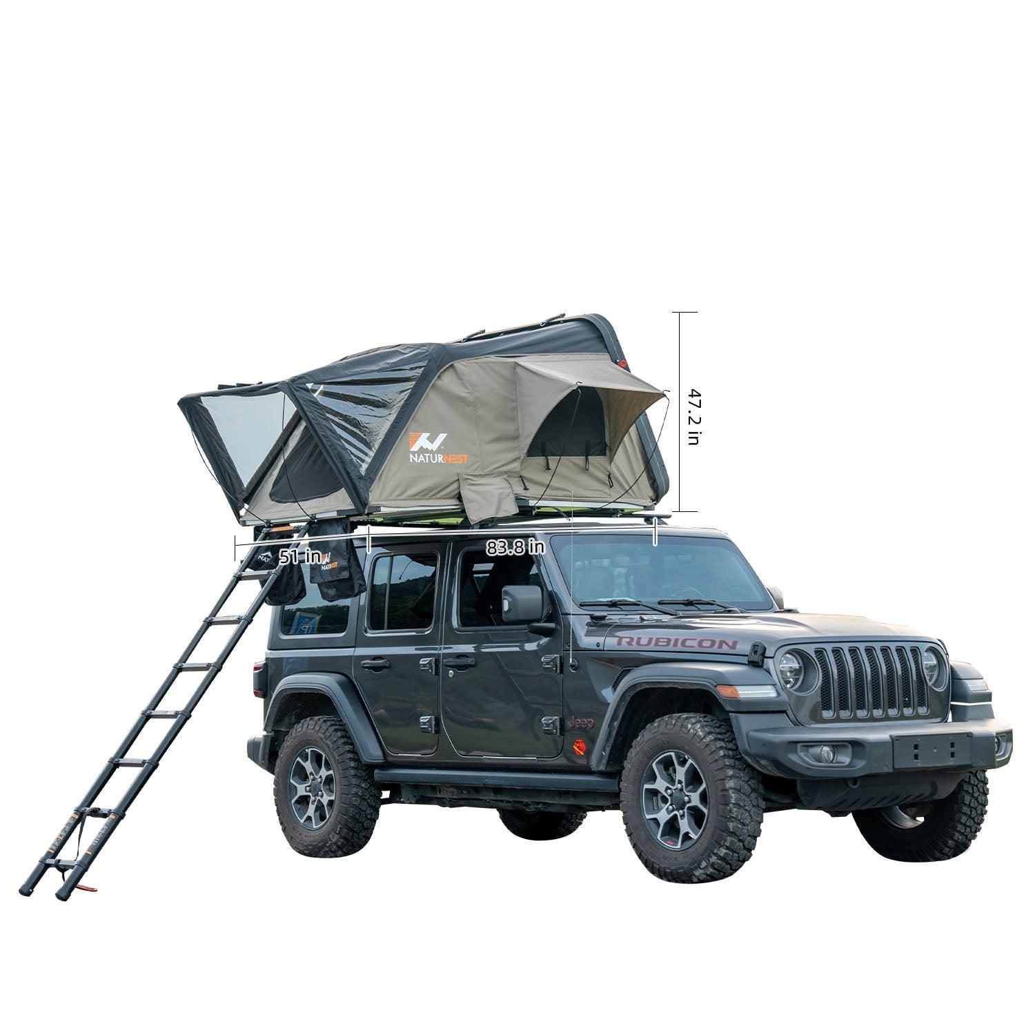 Naturnest Sirius 1 XXL Rooftop Tent – Hard Shell, Waterproof & UV Safe