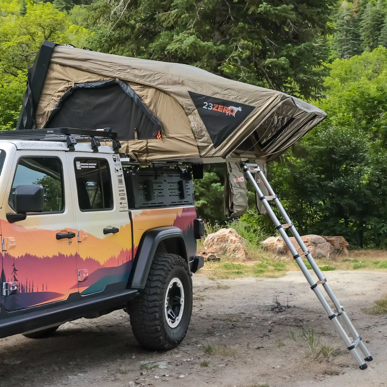 23Zero Armadillo A2 Right Rooftop Tent 230HSARMA2R
