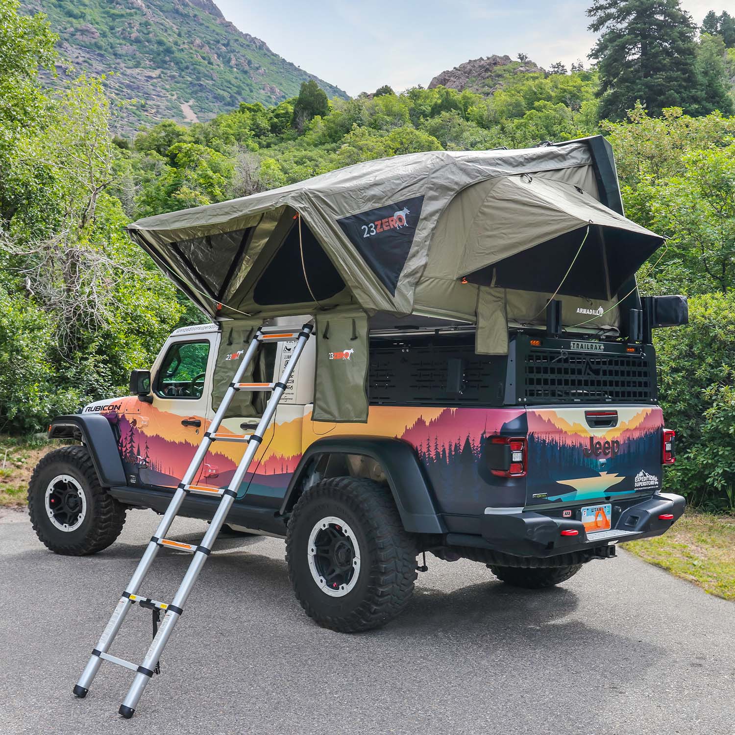 23Zero Armadillo A2 Right Rooftop Tent 230HSARMA2R