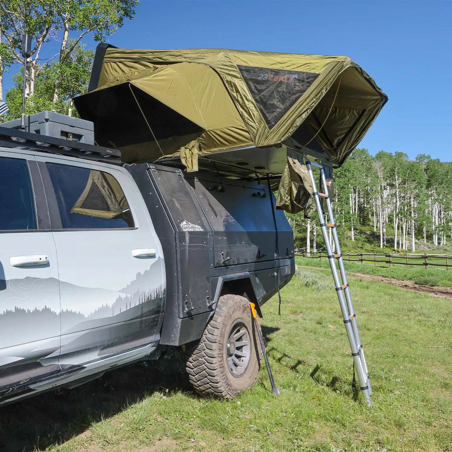 23Zero Armadillo A3 Left Rooftop Tent 230HSARMA3L+A