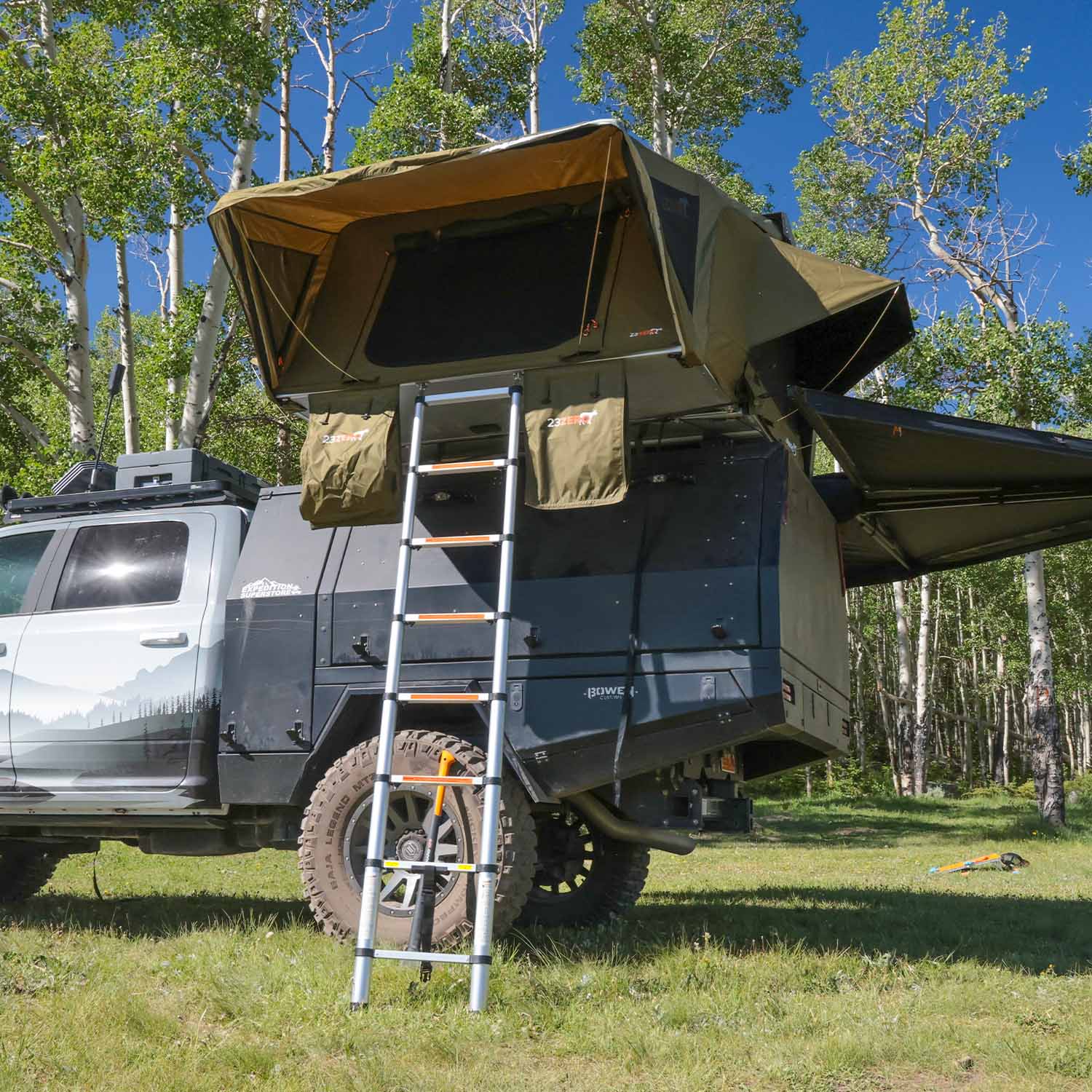 23Zero Armadillo A3 Left Rooftop Tent 230HSARMA3L+A