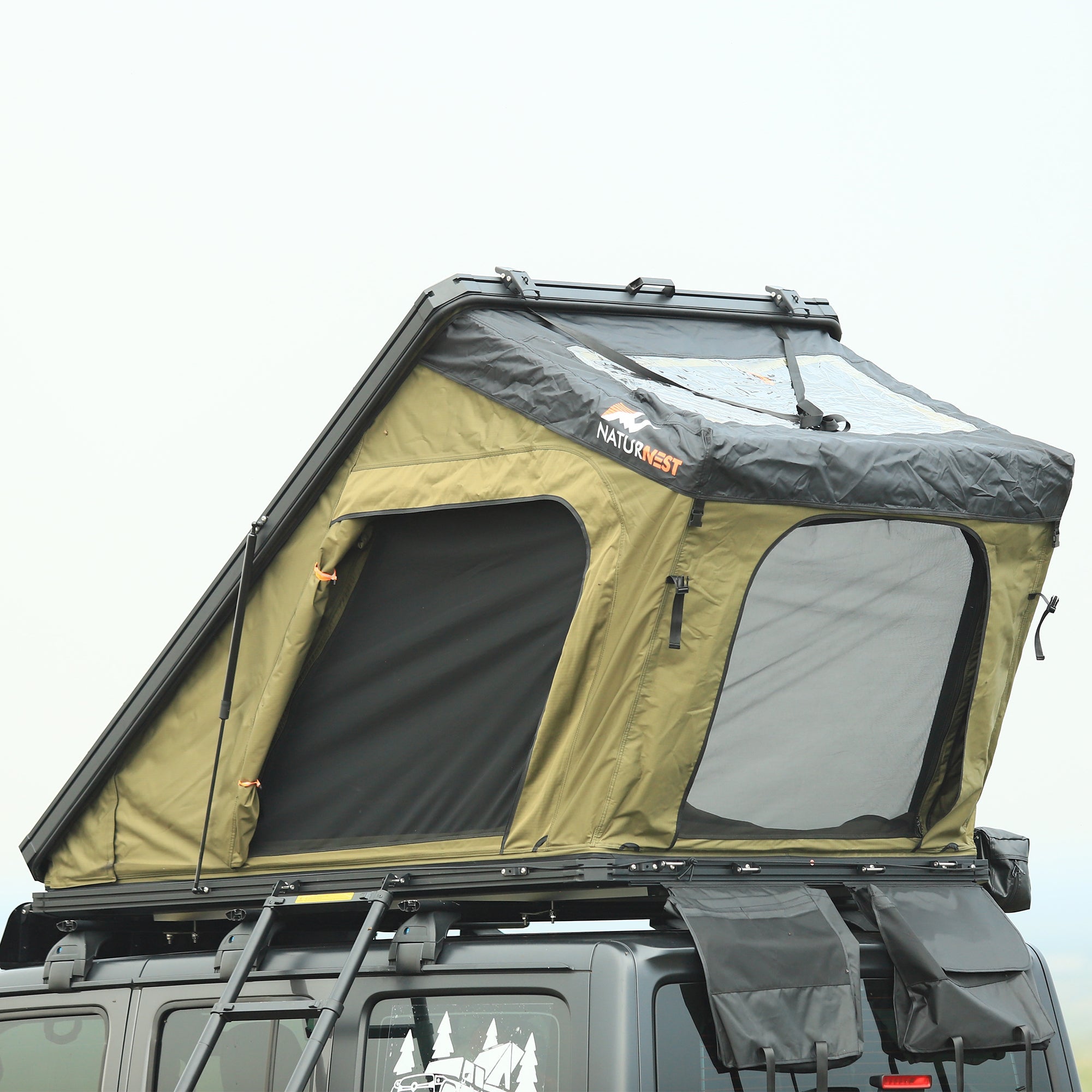 Naturnest Polaris Plus Triangle Roof Top Tent – Hard Shell, Waterproof GW-T04