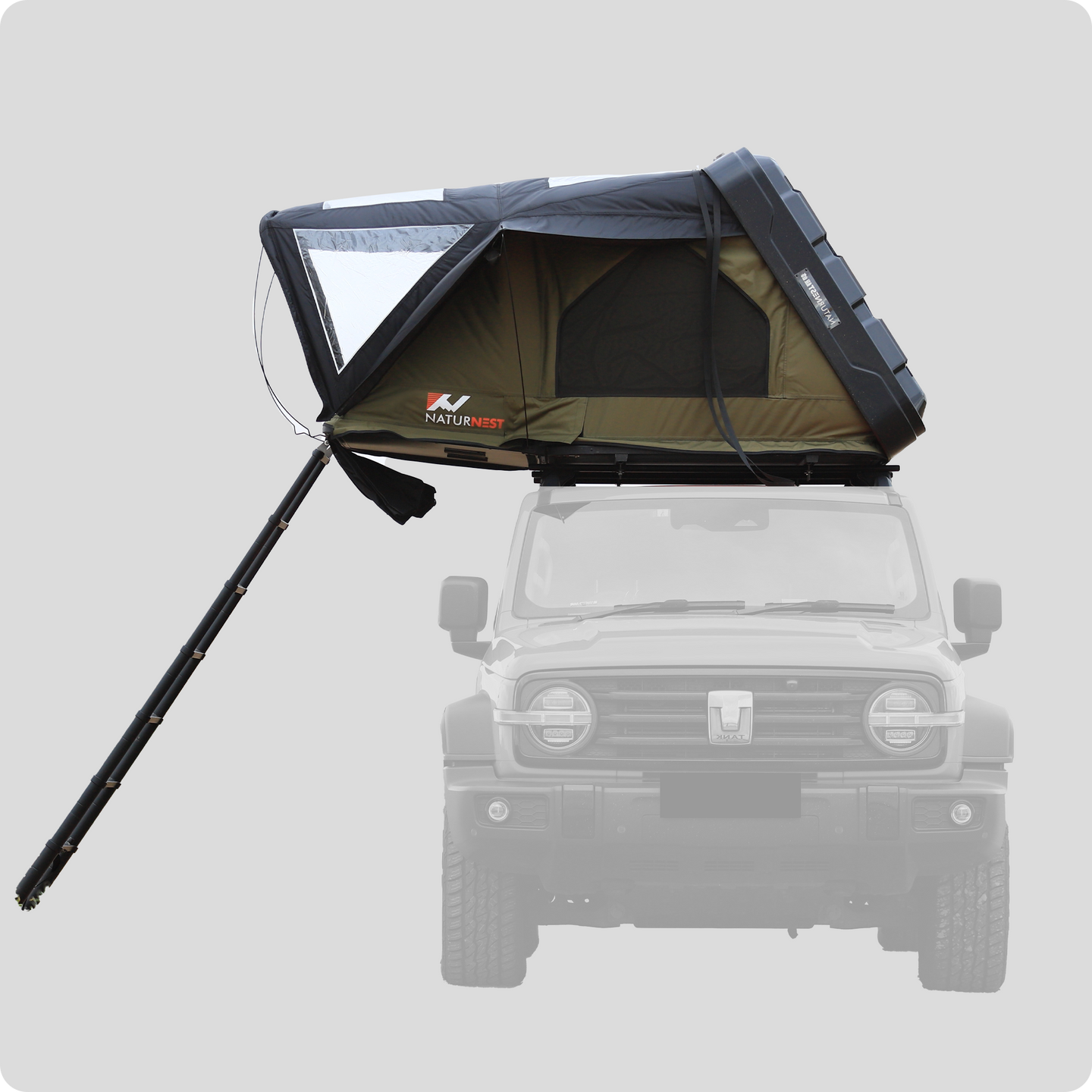 Naturnest Sirius 1 Plus Camshell Rooftop Tent XXL