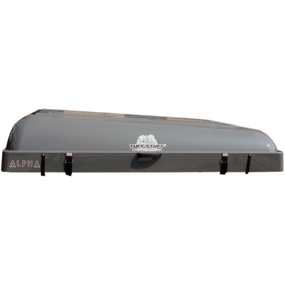 Tuff Stuff Overland Alpha Hardshell Top-Side Open Rooftop Tent, Gray, 4 Person TS-RTT-CS-GR