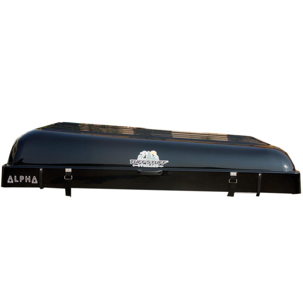 Tuff Stuff Overland Alpha Hardshell Top-Side Open Rooftop Tent, Black, 4 Person TS-RTT-CS-BK