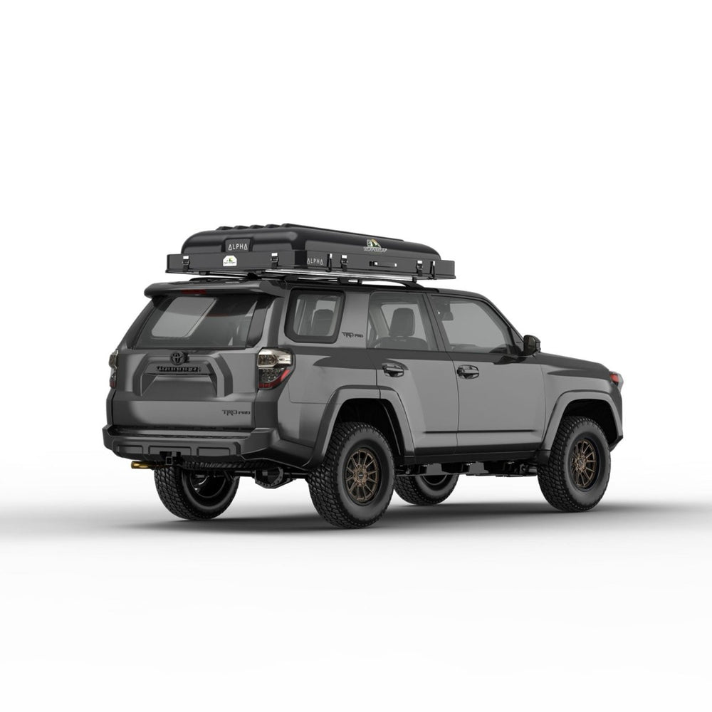 Tuff Stuff Overland Alpha Hardshell Top-Side Open Rooftop Tent, Black, 4 Person TS-RTT-CS-BK