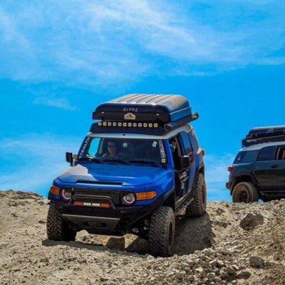 Tuff Stuff Overland Alpha Hardshell Top-Side Open Rooftop Tent, Black, 4 Person TS-RTT-CS-BK