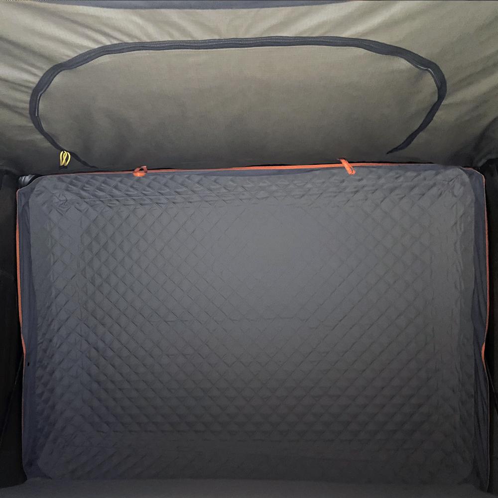 Tuff Stuff Overland Alpha Hardshell Top-Side Open Rooftop Tent, Gray, 4 Person TS-RTT-CS-GR