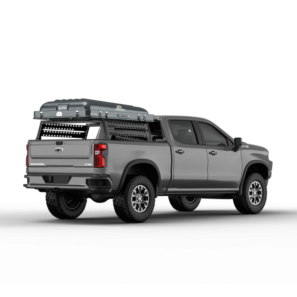 Tuff Stuff Overland Alpha Hardshell Top-Side Open Rooftop Tent, Gray, 4 Person TS-RTT-CS-GR