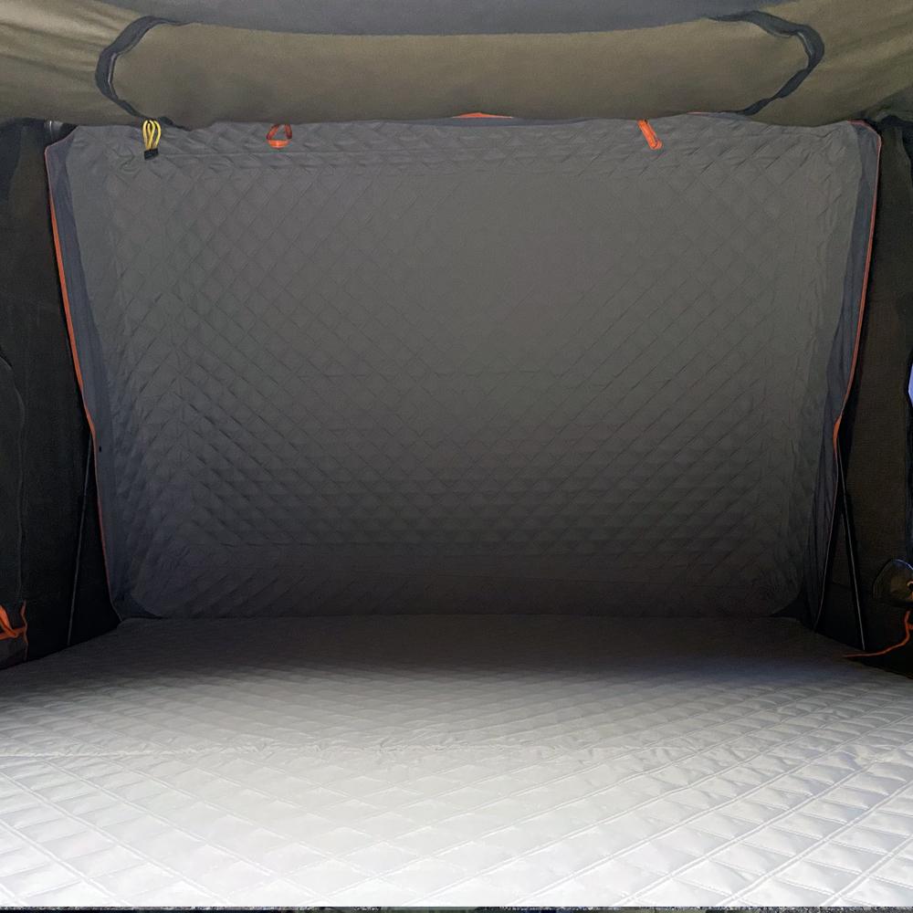 Tuff Stuff Overland Alpha Hardshell Top-Side Open Rooftop Tent, Gray, 4 Person TS-RTT-CS-GR