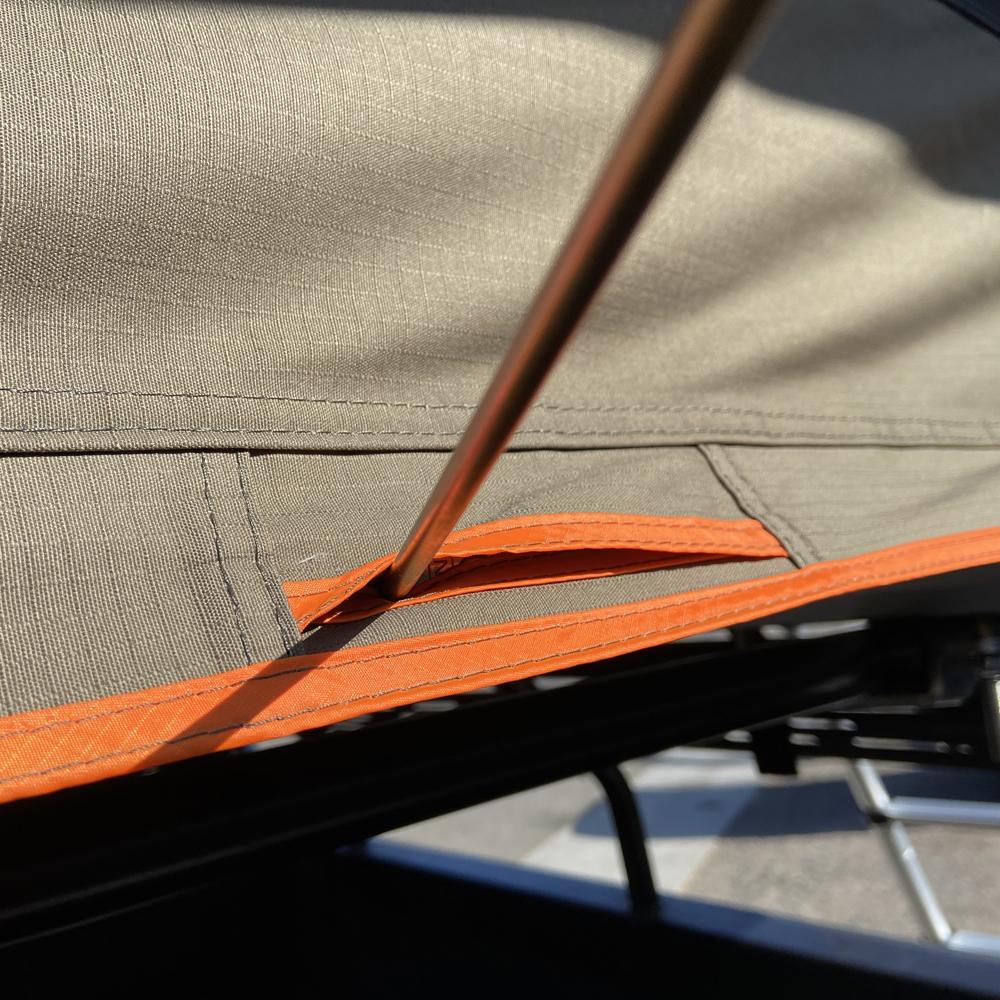 Tuff Stuff Overland Alpha Hardshell Top-Side Open Rooftop Tent, Gray, 4 Person TS-RTT-CS-GR