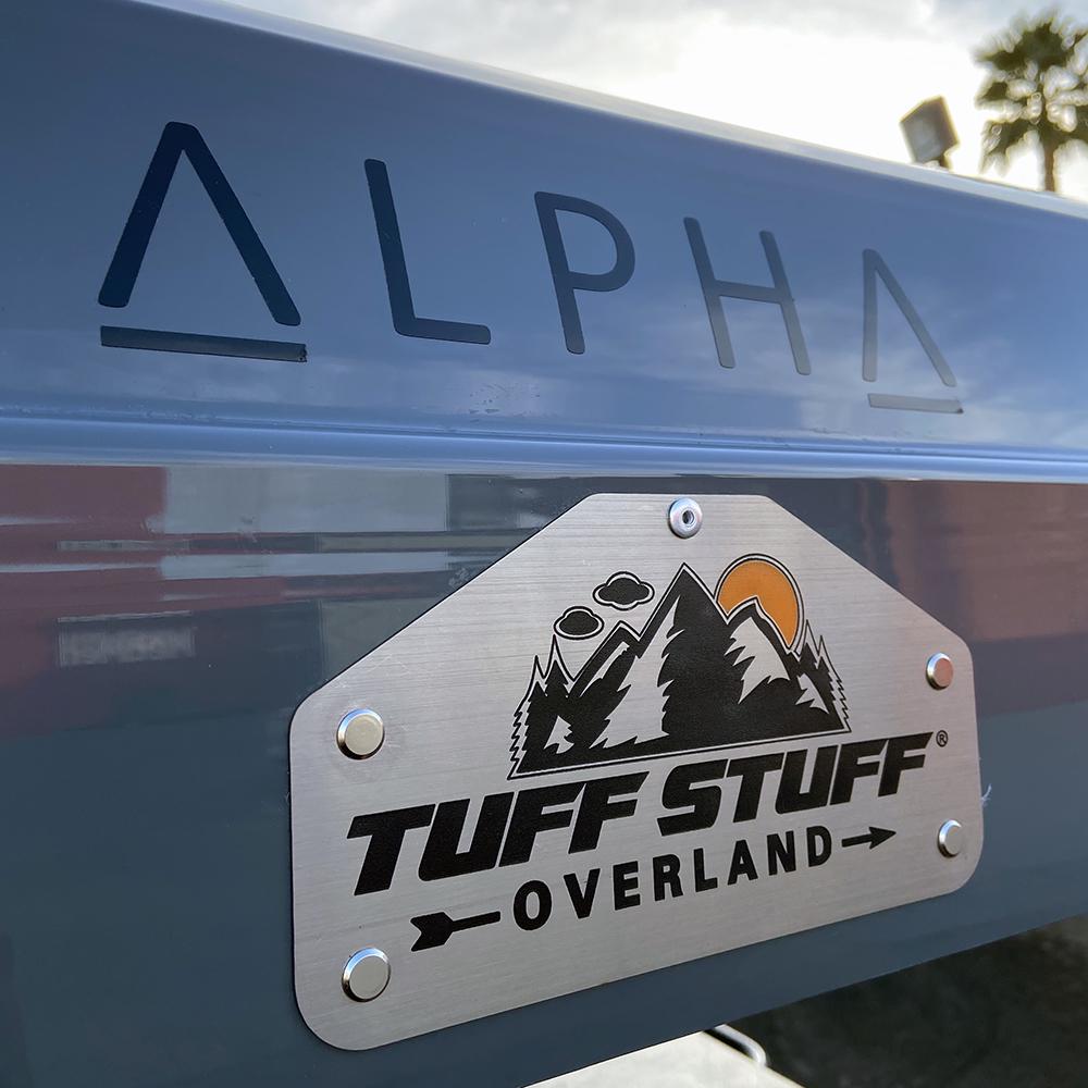Tuff Stuff Overland Alpha Hardshell Top-Side Open Rooftop Tent, Gray, 4 Person TS-RTT-CS-GR