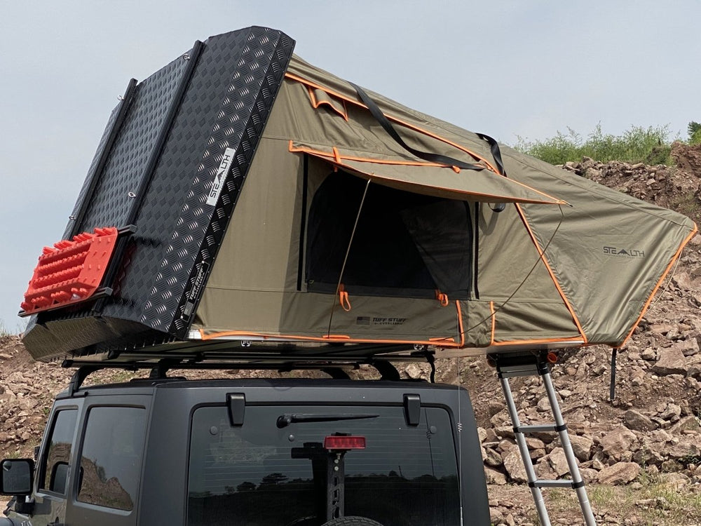 Tuff Stuff Overland Stealth Black Ops Series Aluminum Shell RTT, Black TS-RTT-STLTH